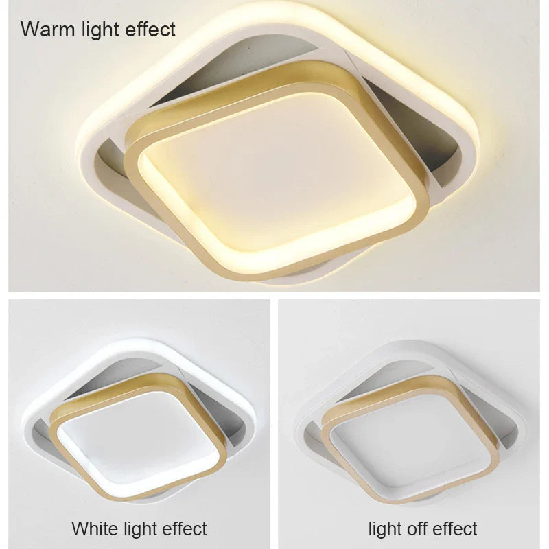 Afralia™ Nordic LED Ceiling Lamp for Indoor Lighting, Living Room, Corridor, Porch, Bedside, Balcony