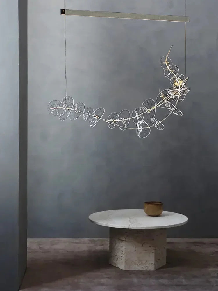 Afralia™ Postmodern Clear Glass Ceiling Pendant Lights | Elegant LED Dimmable Lamps