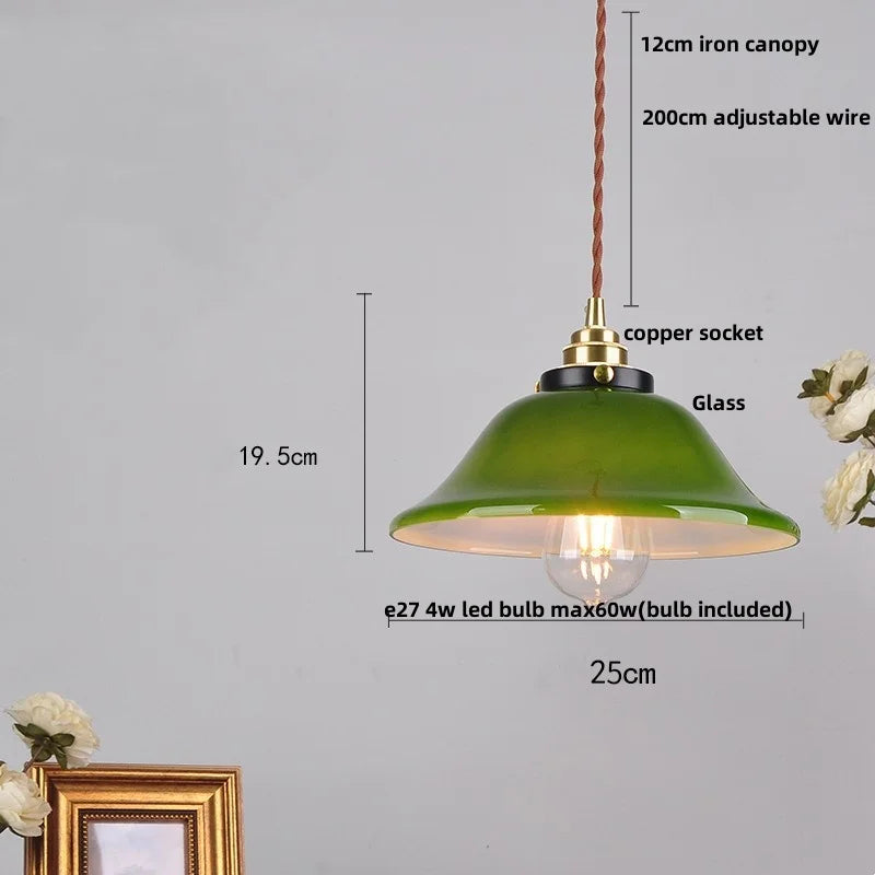Afralia™ White Glass LED Pendant Light Fixture Modern Nordic Hang Lamp