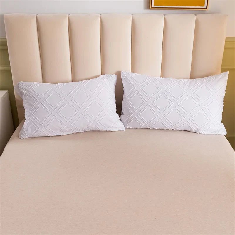 Afralia™ Geometric Cut Flowers Bedding Set: Queen King Size Duvet Cover Pillowcases