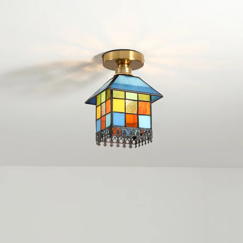 Afralia™ Glass LED Ceiling Lights Modern Art Decor for Home Living Room Lighting