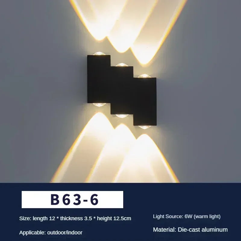 Afralia™ Outdoor Wall Light: Creative Design, High-quality Aluminum for Garden, Porch, Home Lighting