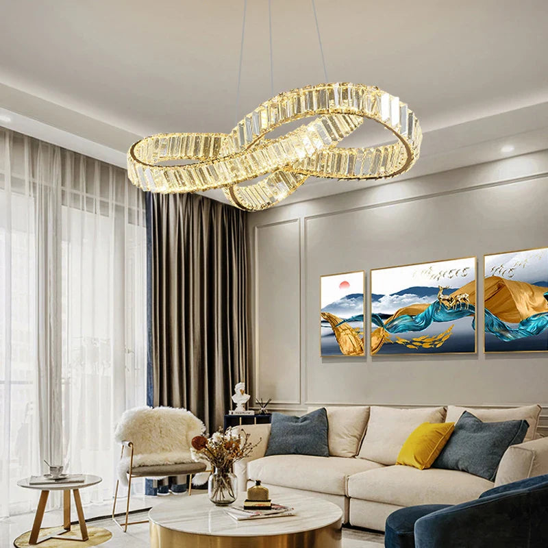 Afralia™ Crystal Chandeliers: Luxury LED Lighting for Living Room, Dining Room, Villa, Hotel