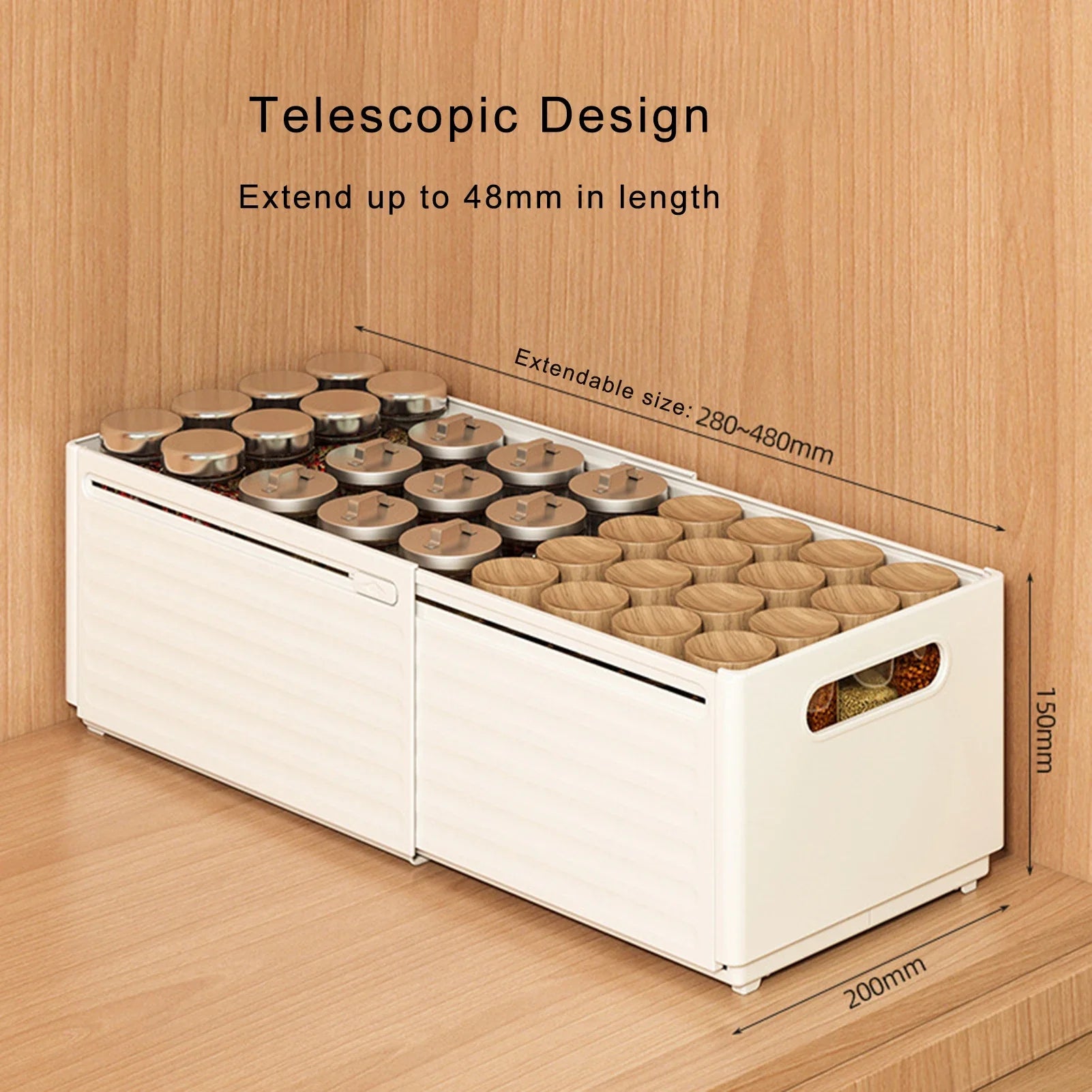 Afralia™ Telescopic Drawer Basket Storage Organizer: Bathroom, Closet, Makeup, Underwear Organization