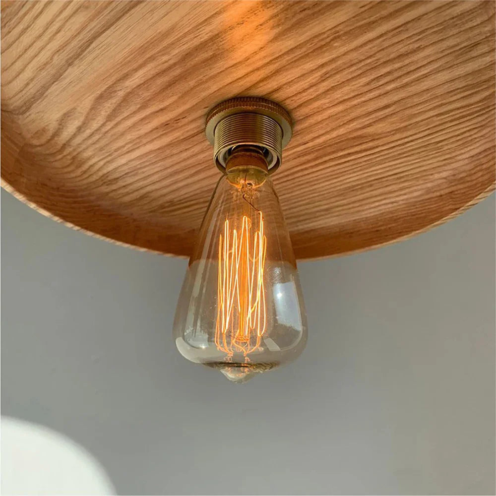 Afralia™ Wood Pendant Lights, Creative Art Hanging Lamps for Restaurant, Bar, Bedside