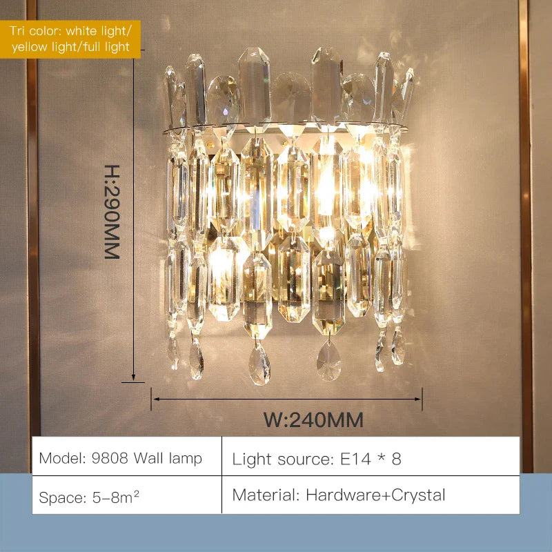Afralia™ Crystal Chandelier: Luxe LED Living Room Decoration