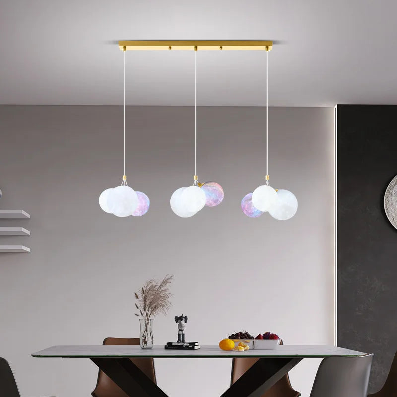 Afralia™ Modern Dine Pendant Lights LED Chandeliers for Living Room Indoor Lighting