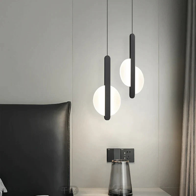 Afralia™ Modern LED Minimalist Pendant Light for Bedroom Study Living Room decor