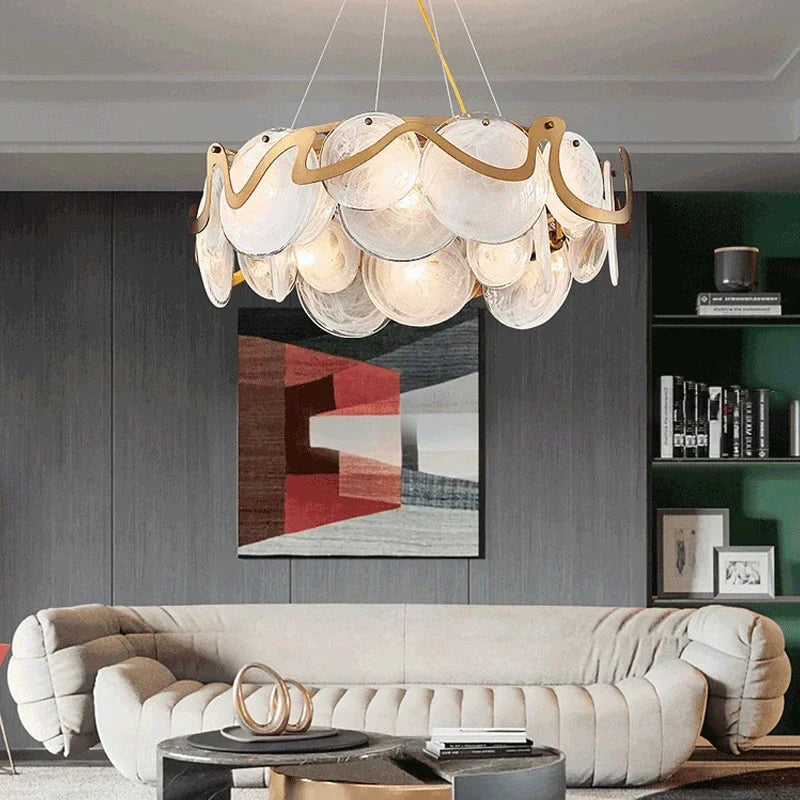 Afralia™ Modern Clouds Glass Pendant Lights for Luxury Home Decor Lighting