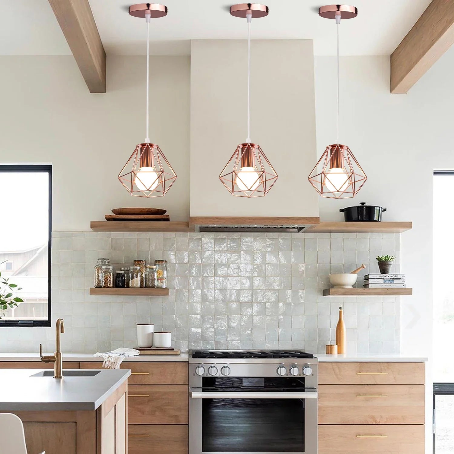 Afralia™ Industrial Retro Loft LED Pendant Light for Home Living Room Kitchen