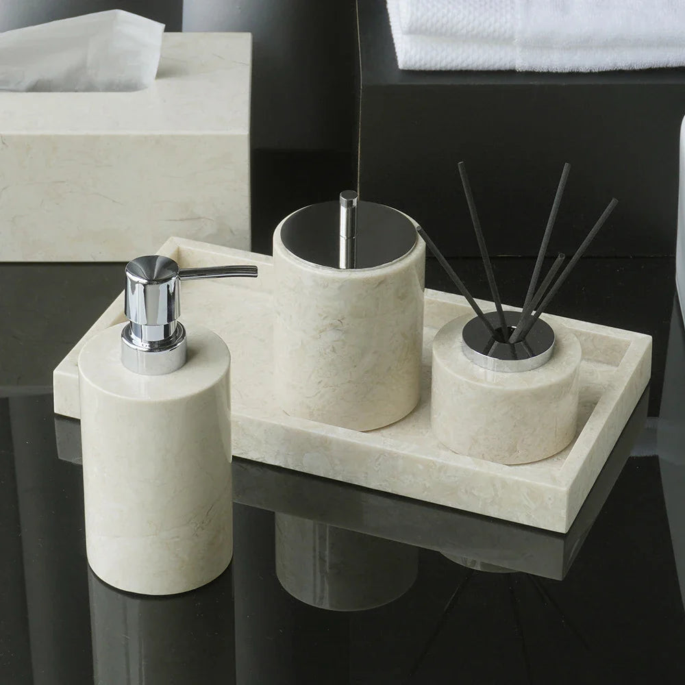 Afralia™ Marble Bathroom Accessories Set