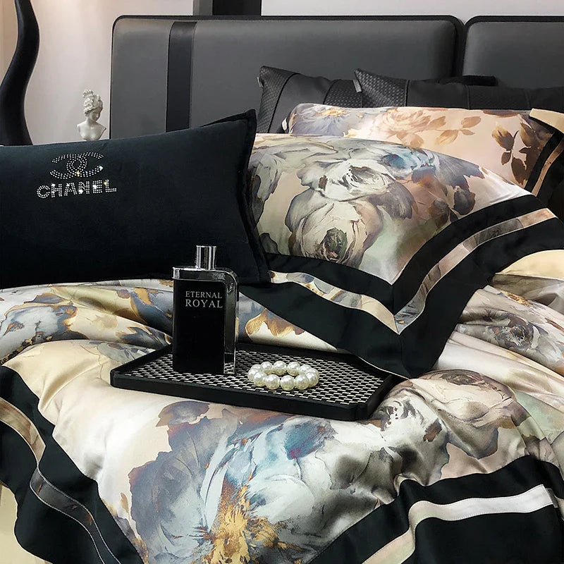 Afralia™ Vintage Flowers Bedding Set