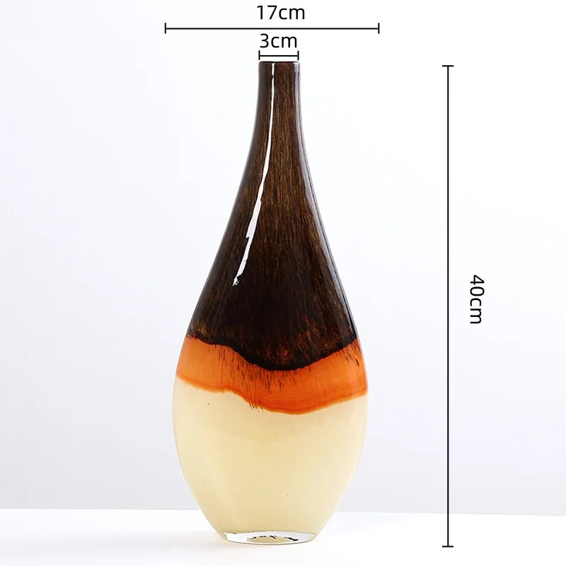Afralia™ Gradient Glass Vase Hydroponics Terrarium Flower Home Decor