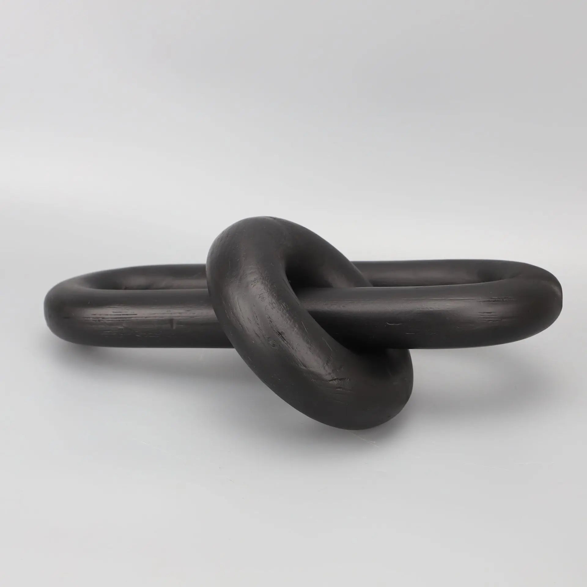 Afralia™ Black Geometric Resin Ornament Ring Decor Home Figurine