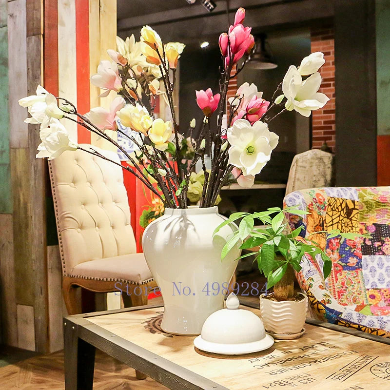 Afralia™ Chinese Retro Handcrafted General Jar Vase for Home Decor & Storage