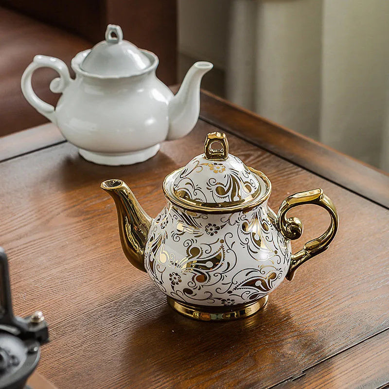 Afralia™ Porcelain Teapot with Filter | High-Capacity Luxury Tea Pot