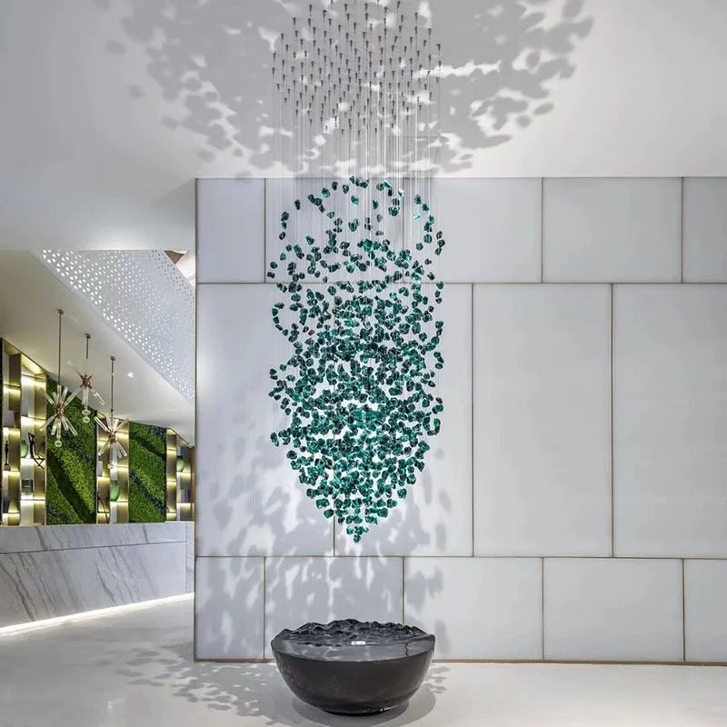 Afralia™ Luxe Crystal Chandelier: Modern Staircase & Lobby LED Lighting with Long Hallway Design