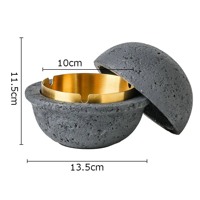 Afralia™ Stainless Steel UFO Ashtray - Unique Smoking Accessory and Office Desk Decoration