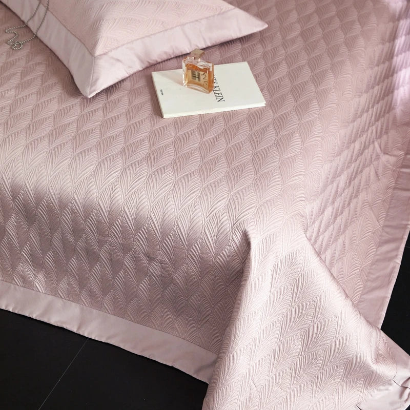 Afralia™ Cool Lyocell Fiber Quilted Bedspread Set with Pillowcase