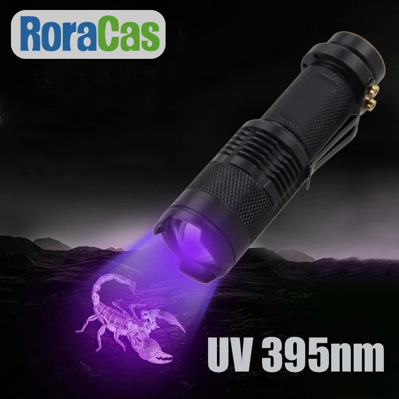 Afralia™ UV Blacklight Mini Torch for Pet Urine Scorpion Detection & Feminine Hygiene