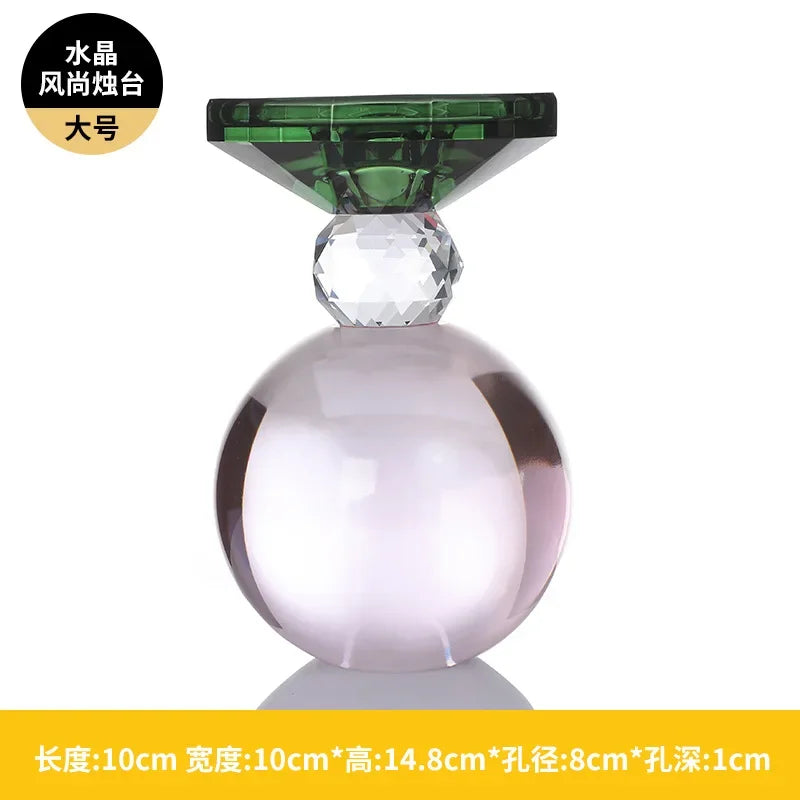 Afralia™ Crystal Candle Holder: Elegant Table Centerpiece for Romantic Events & Home Decor