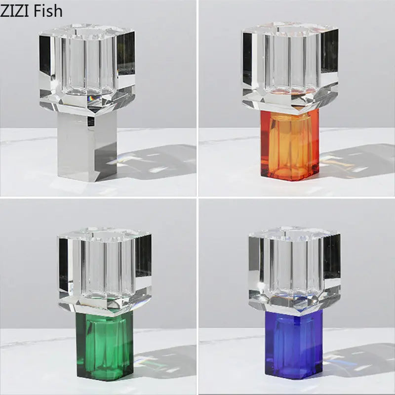 Afralia™ Crystal Clear Glass Vase for Potted Plants and Floral Arrangements