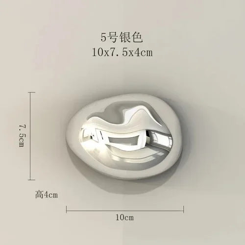 Afralia™ 3D Stone Wall Ornaments: Room Aesthetics & Decoration - Plating Craft Stone Pendants