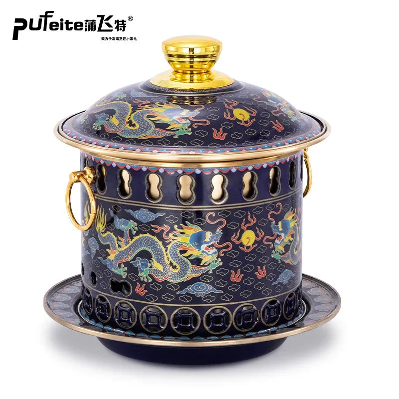 Afralia™ Small Copper Hot Pot: Fast Heat, Single Serving, Traditional Style