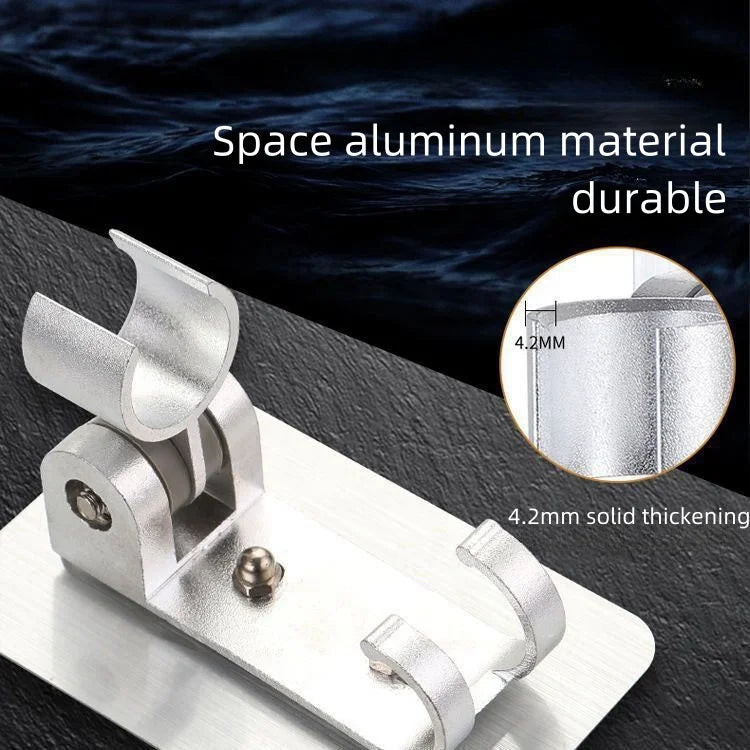 Afralia™ Shower Support with Adjustable Bracket, Suction Cups, and Self-adhesive Handle