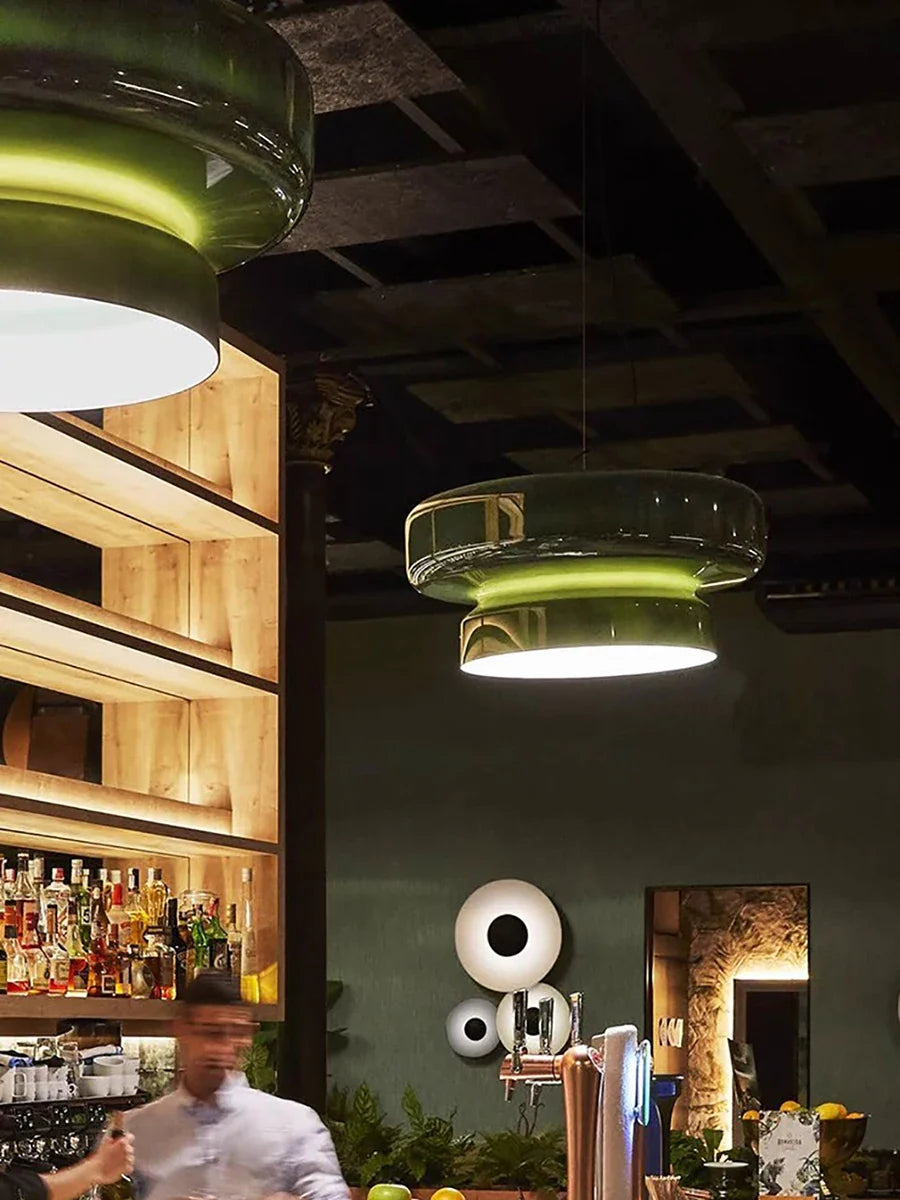 Afralia™ Italian Glass Pendant Light for Dining Table and Cafe Decor