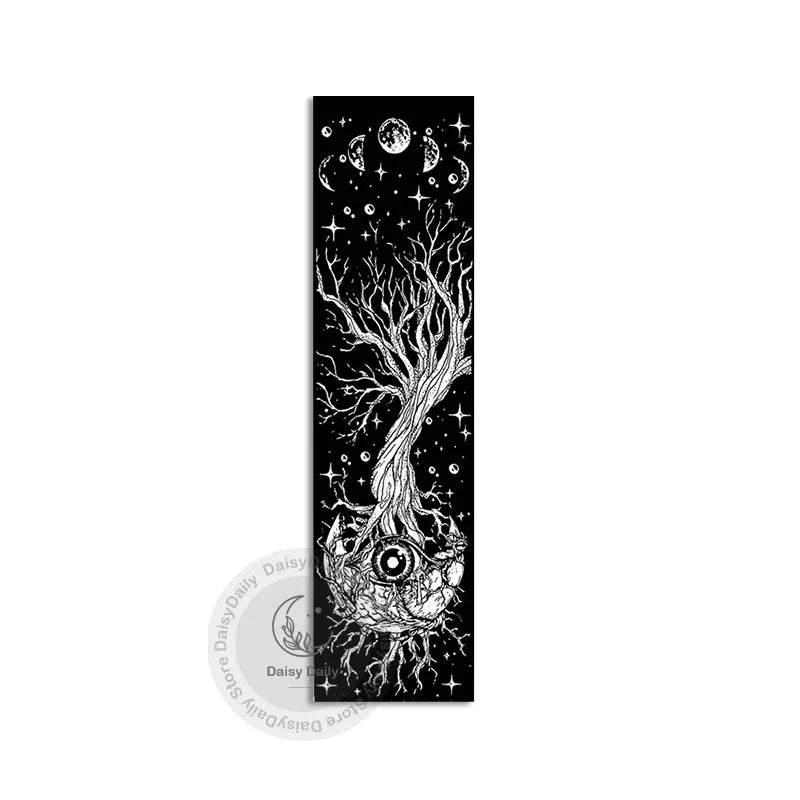 Afralia™ Moon Phase Galaxy Mystic Eyes Star Tapestry for Bedroom