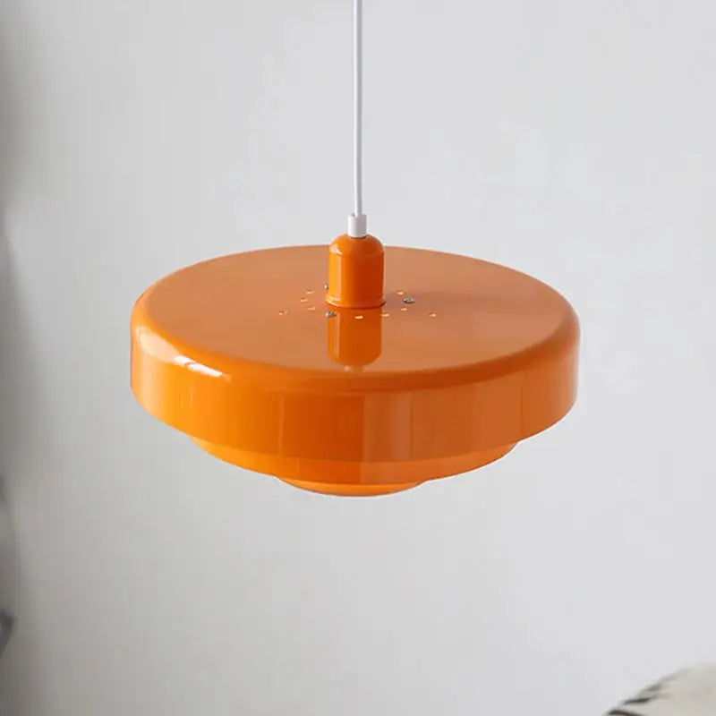 Afralia™ Retro Orange Pendant LED Ceiling Chandelier for Dining Room, Restaurant, Cafe, and Bar