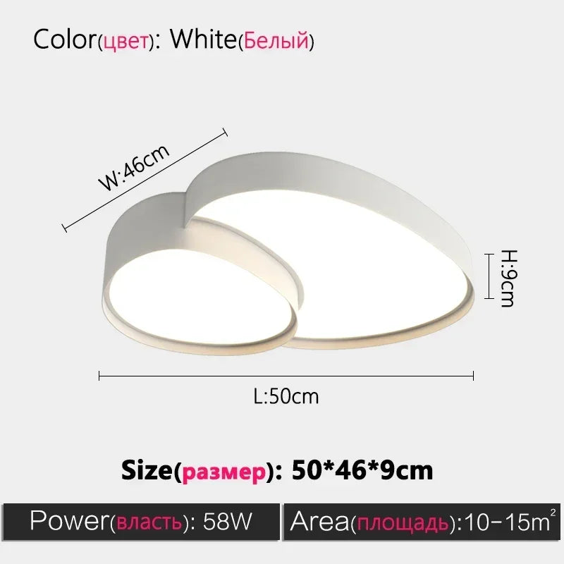 Afralia™ Modern Simplicity LED Ceiling Lamp for Home Decor in Living Room, Kitchen, Bedroom