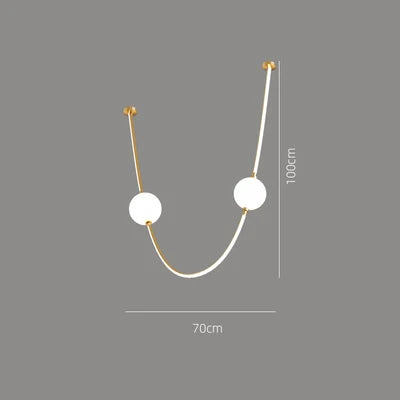 Afralia™ Pingpong LED Chandelier 2024 Dimmable Hanging Light Fixture