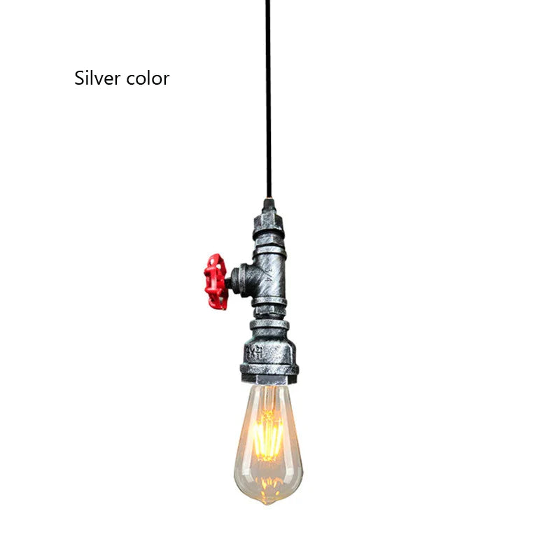 Afralia™ Industrial Water Pipe Chandelier for Home Bar Kitchen Restaurant Pendant Lamp