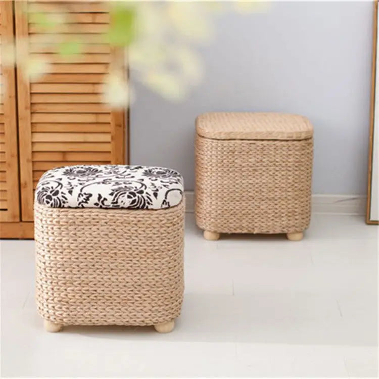 Afralia™ Storage Stool: Multifunctional Organizing Box & Footrest for Shoe Changing & Sofa Use
