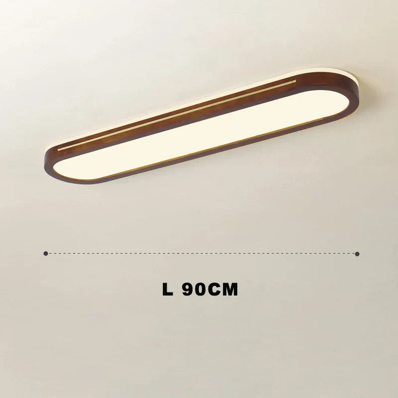 Afralia™ Wood LED Ceiling Lamp | Decorative Solid Wood & Acrylic Panels