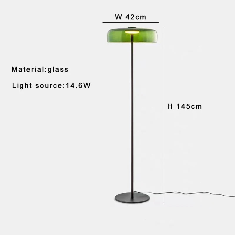 Afralia™ Glass LED Floor Lamp: Luxury Scandinavian Design for Artistic Bedroom Lighting