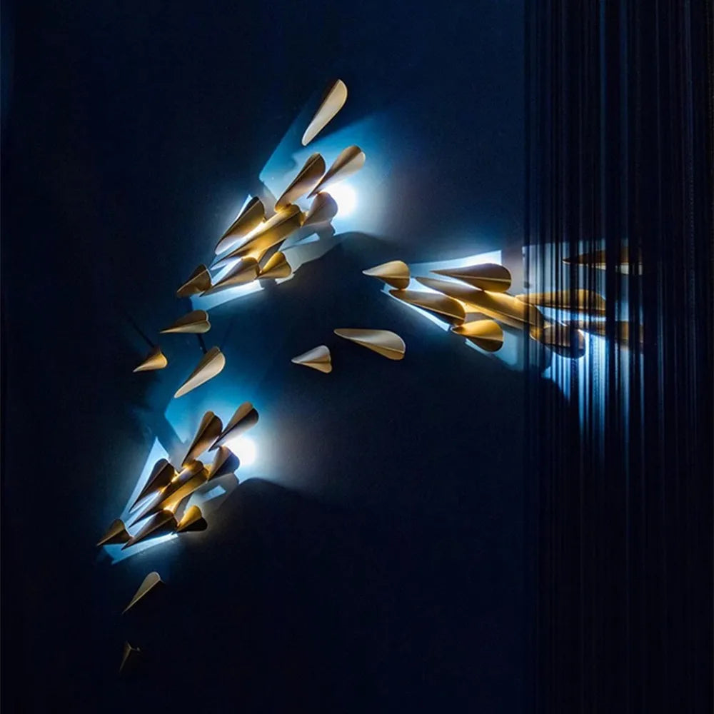 Afralia™ Modern LED Wall Lamp for Living Room Bedroom Aisle Stair Background Wall Decor