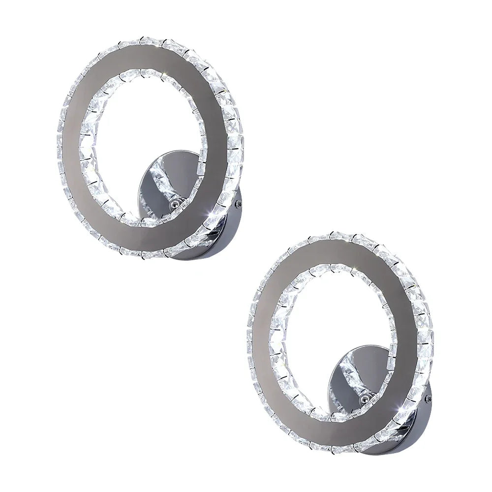 Afralia™ Crystal LED Wall Sconce: Modern Minimalist Lighting for Living Room, Bedroom, Hallway