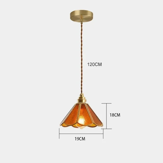 Afralia™ Glass Vintage Pendant Lights for Kitchen Restaurant Island Chandeliers