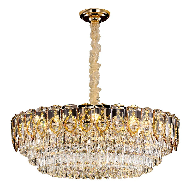 Afralia™ Crystal Chandelier: Modern Luxury Round Italian Restaurant Light