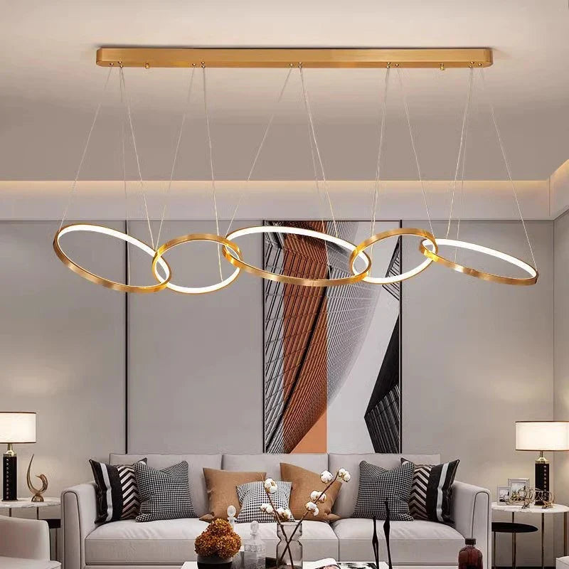 Afralia™ Modern LED Pendant Chandeliers for Living and Dining Room Lighting