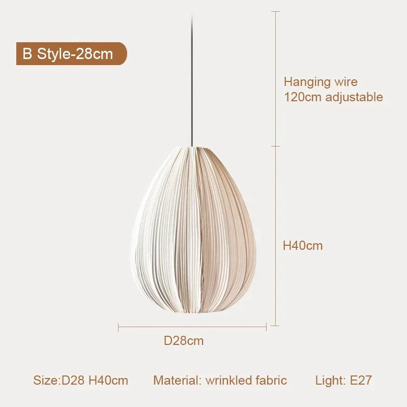 Afralia™ Fabric LED Pendant Lights Bar Chandelier Dining Room Decor Lighting