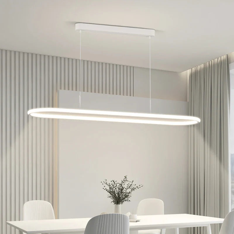 Afralia™ Modern LED Ring Pendant Light for Dining Room and Bar Counter