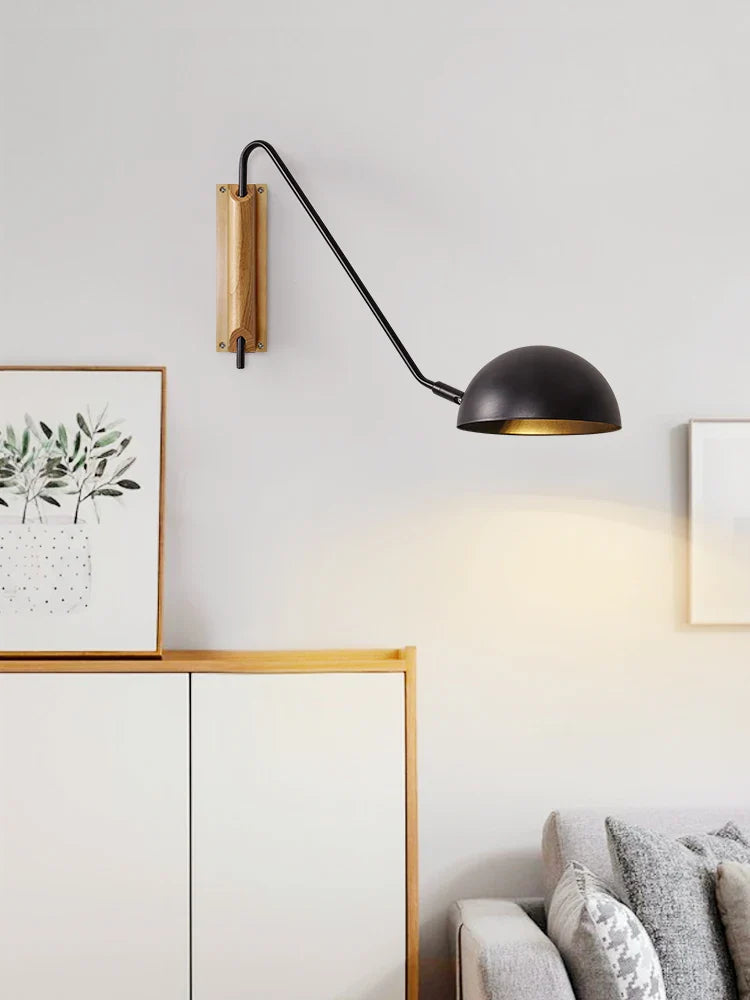 Afralia™ Rotatable Wall Lights for Living Room Bedroom, Modern Long Arm Wall Lamps