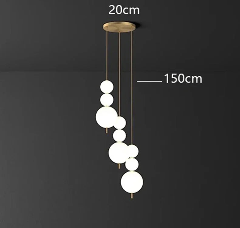 Afralia™ Nordic Pendant Chandelier Dining Room Ceiling Lamp Living Room Hanging Light