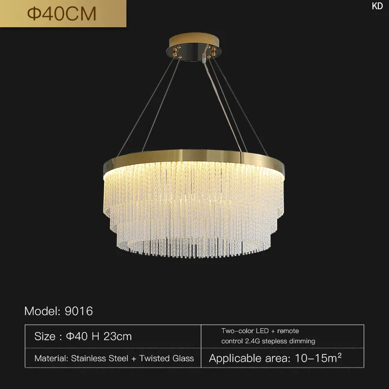 Afralia™ Crystal Pendant Light - Luxury Nordic Lamp for Home and Restaurant