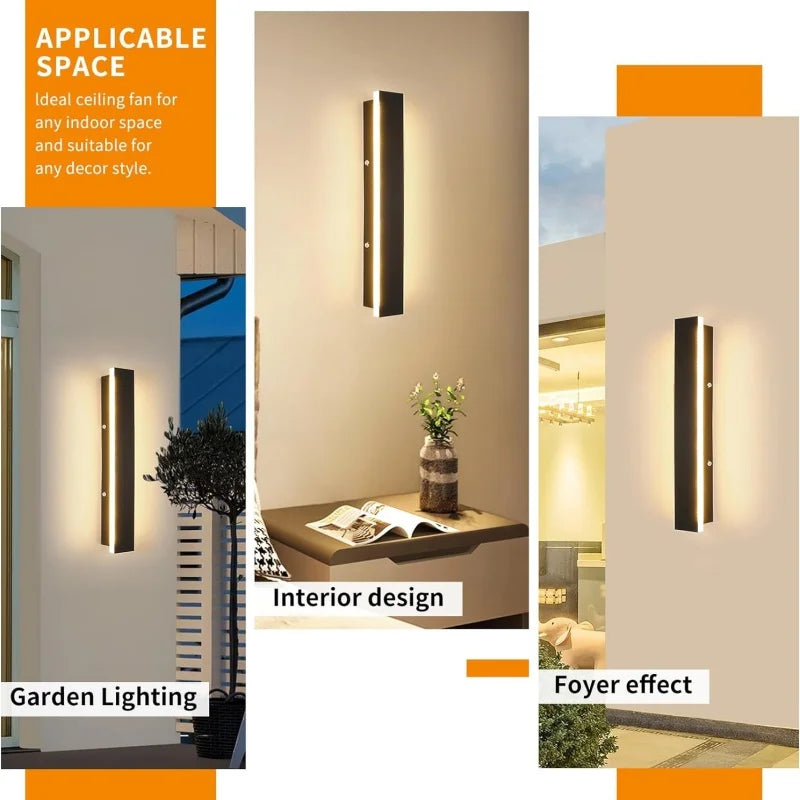 Afralia™ LED Outdoor Wall Lamp for Balcony Garden Villa Porch Lighting