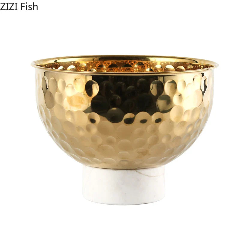 Afralia™ Hammer Pattern Fruits Bowl: Elegant Storage Tray for Snacks, Nuts, and Desserts at Home